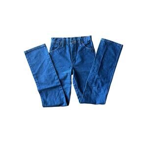 vintage deadstock wrangler 28/35 straight leg cowboy jean